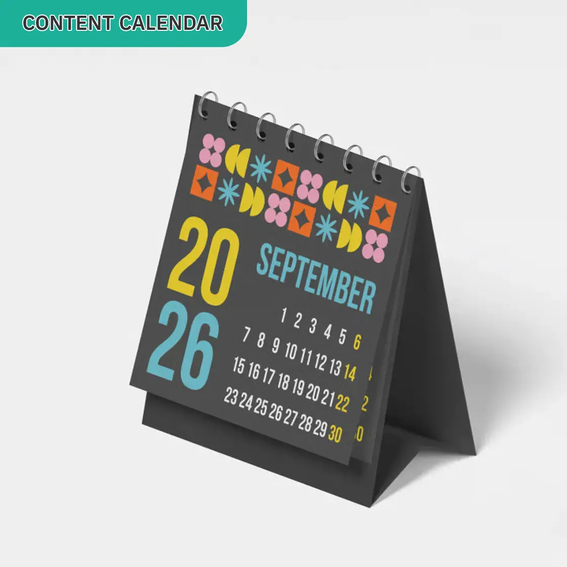 Quarterly content calendar with multi-channel distribution